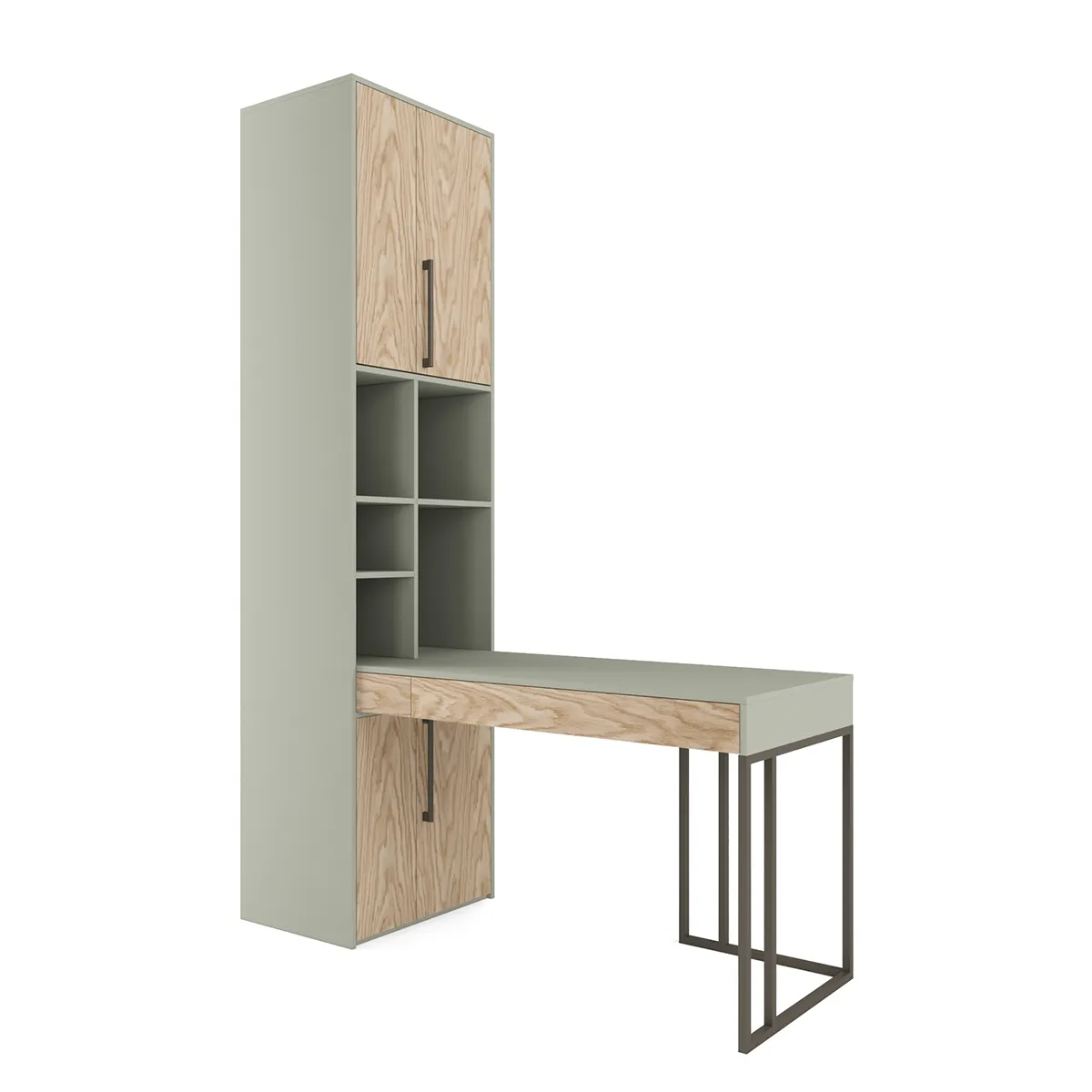 Стол со стеллажом угловой Тури Орегано