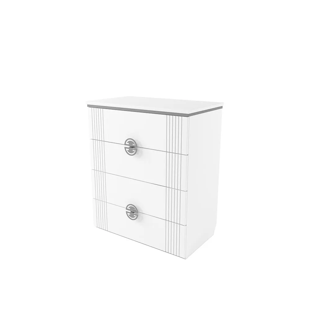 Комод Мишель Белый Серый 1