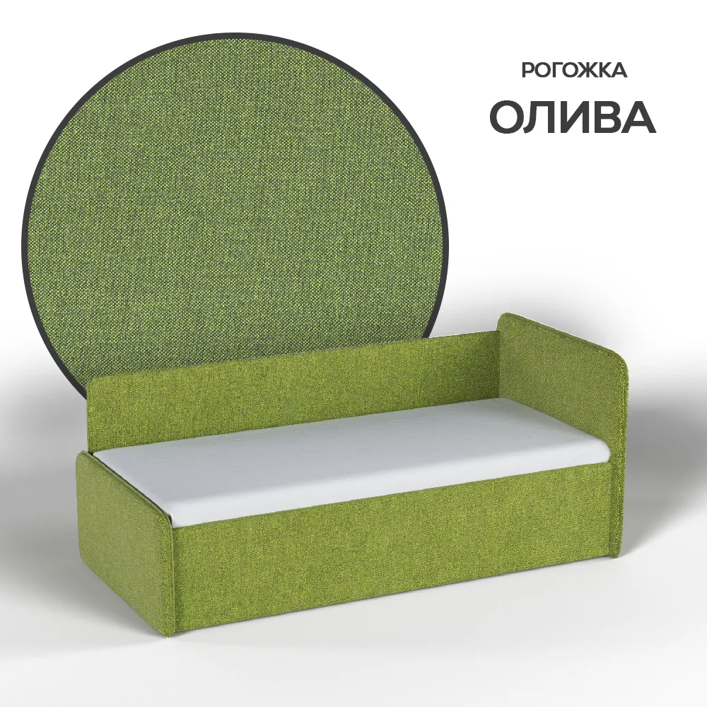 img-Тахта мягкая Айрис Рогожка Олива 2