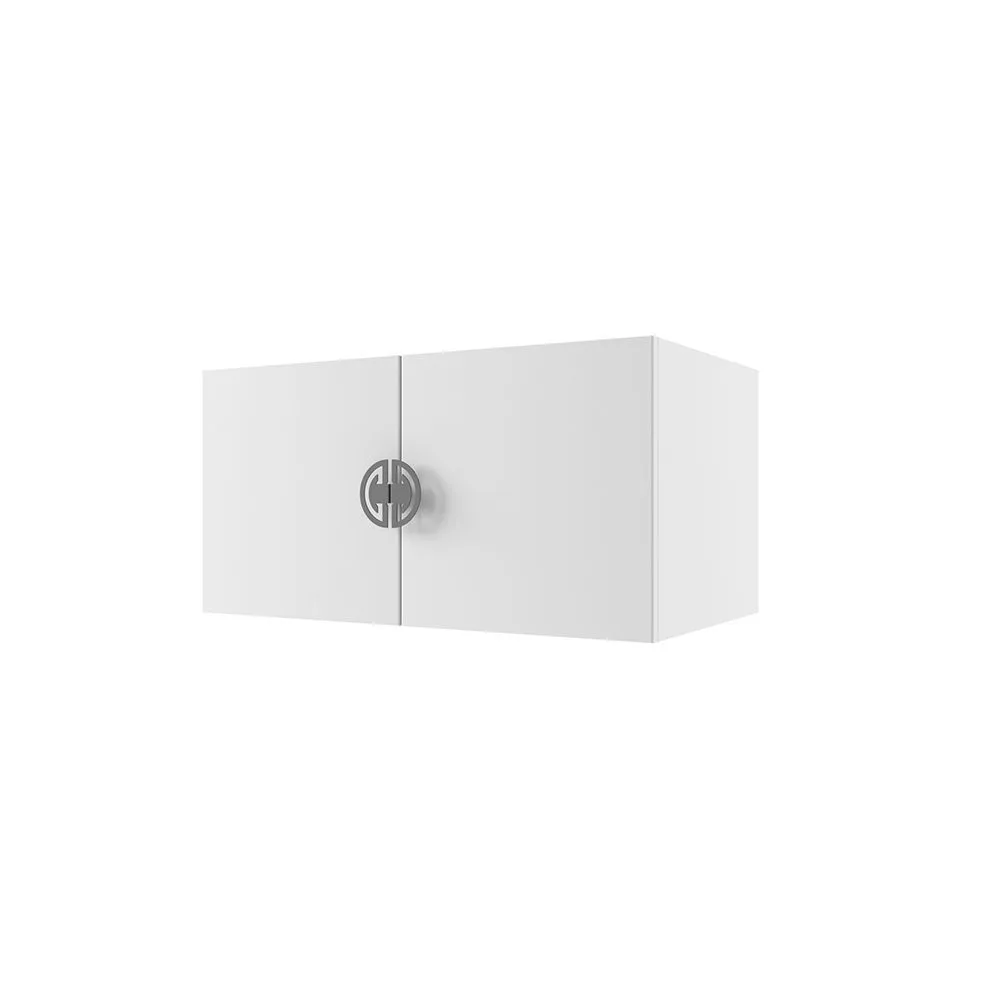 img-Антресоль для книжного шкафа Мишель Белый графит 1