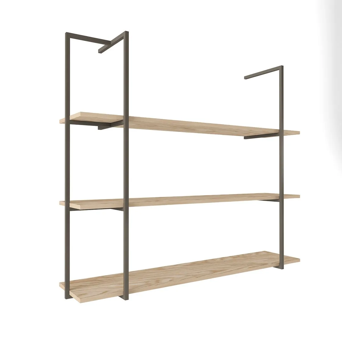 Полка 3 яруса Тури Графит 1