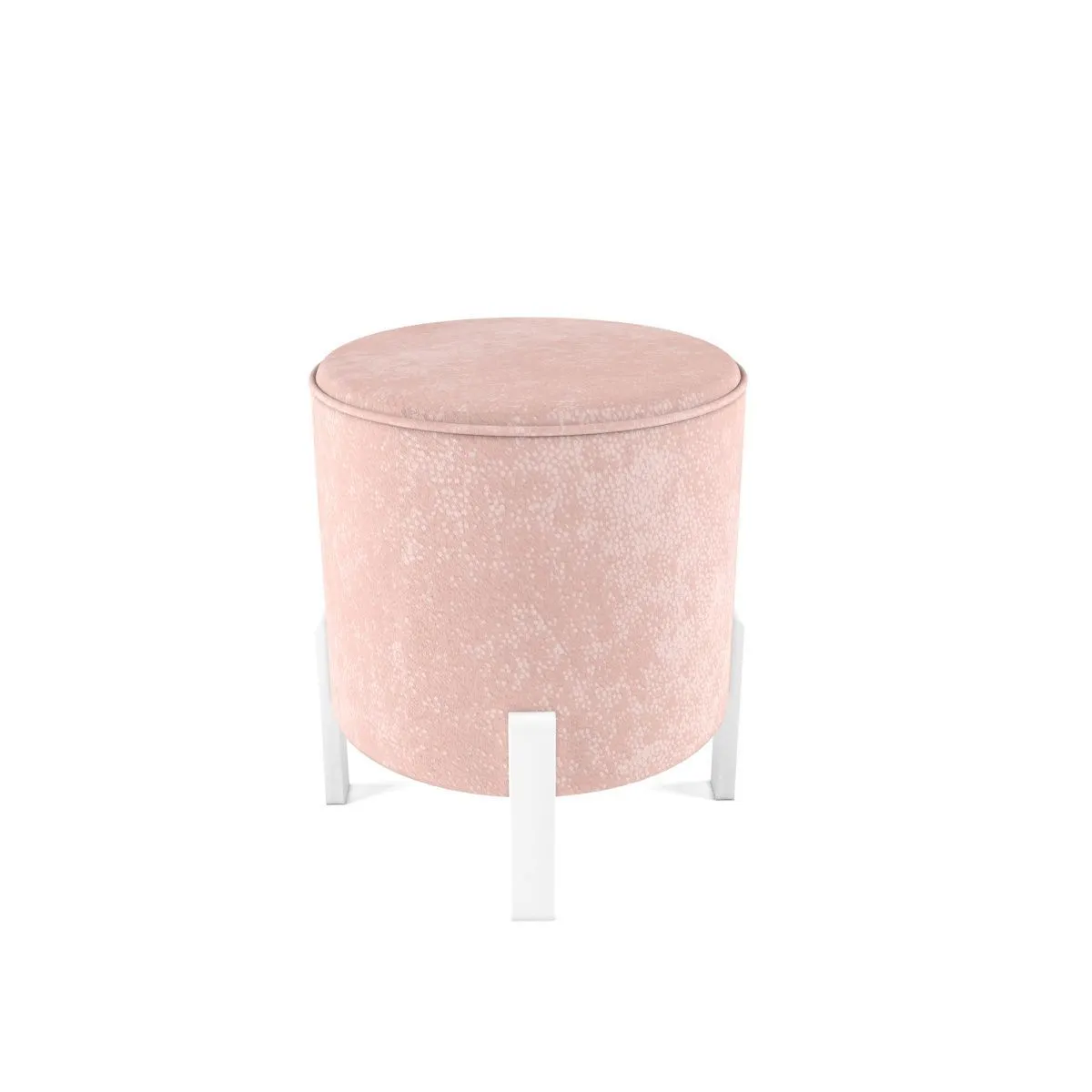 Пуф Moon розовый, ножки белые