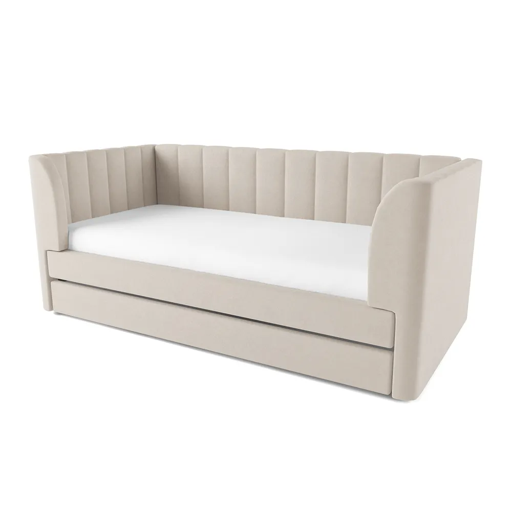 Кровать Мягкая Мишель Бежевая