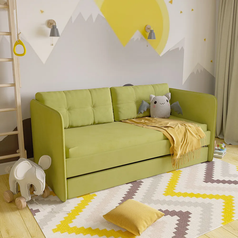 Комплект «Айрис» Олива микровелюр 