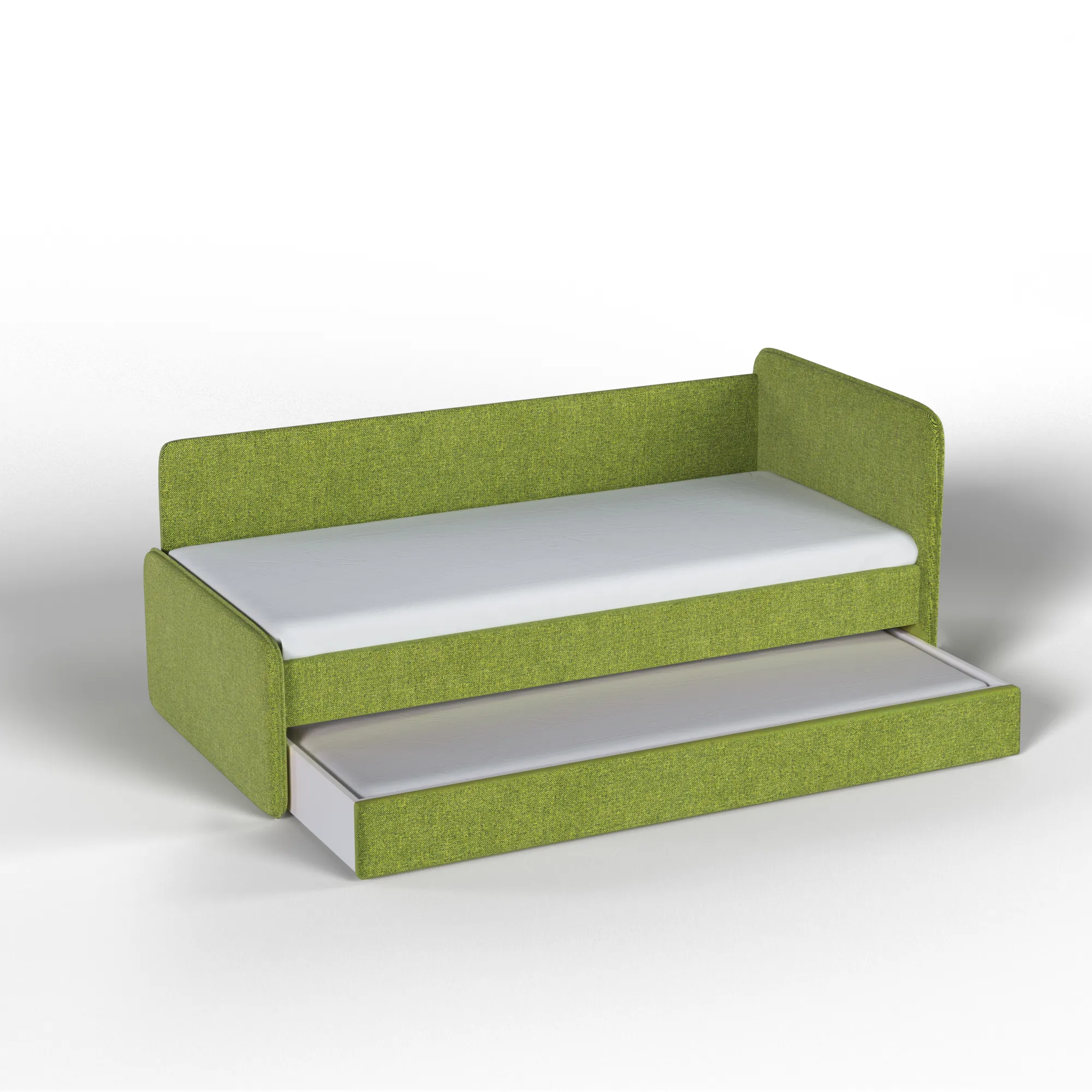 Тахта мягкая Айрис Рогожка олива с доп. спальным местом