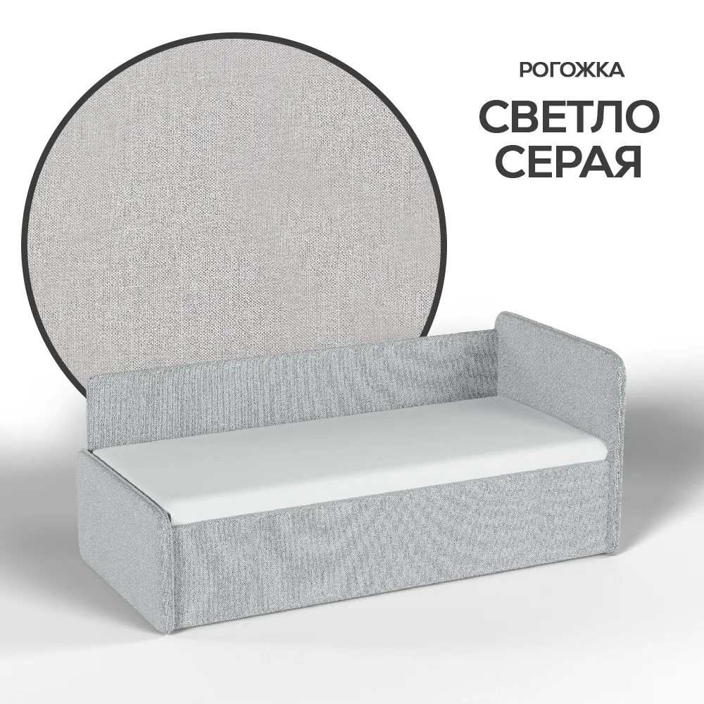 img-Тахта мягкая Айрис Рогожка Светло-серая 2