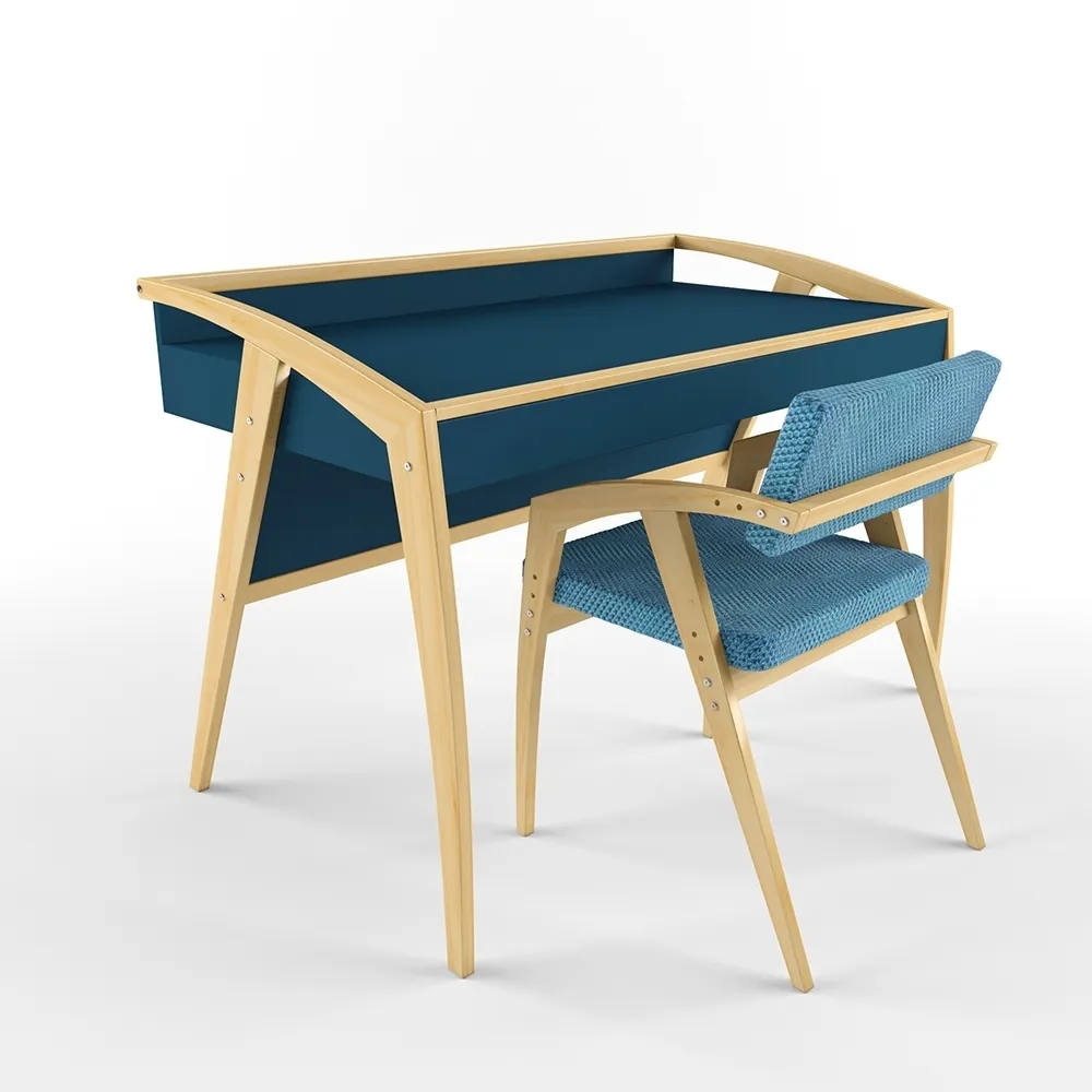 Набор «Бруно» Бриз Велюр Citus голубой 1