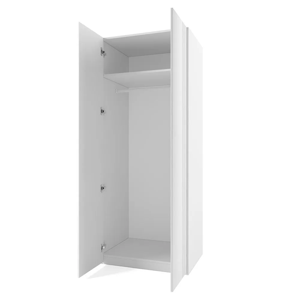 Шкаф платяной Мишель Белый Графит 3