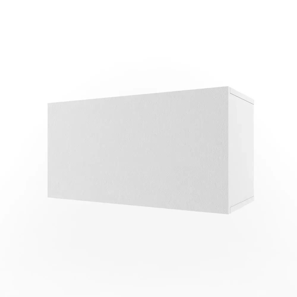 Полка 2 Куба с фасадом белая