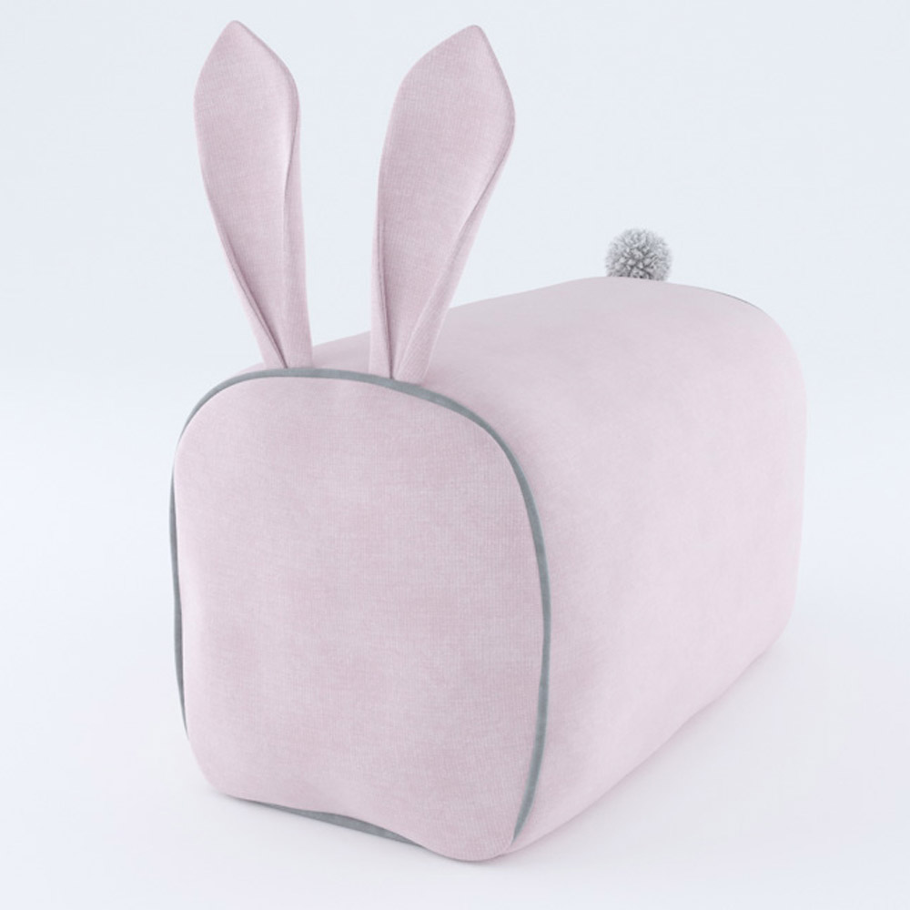 Подушка «Заяц» большая розовый