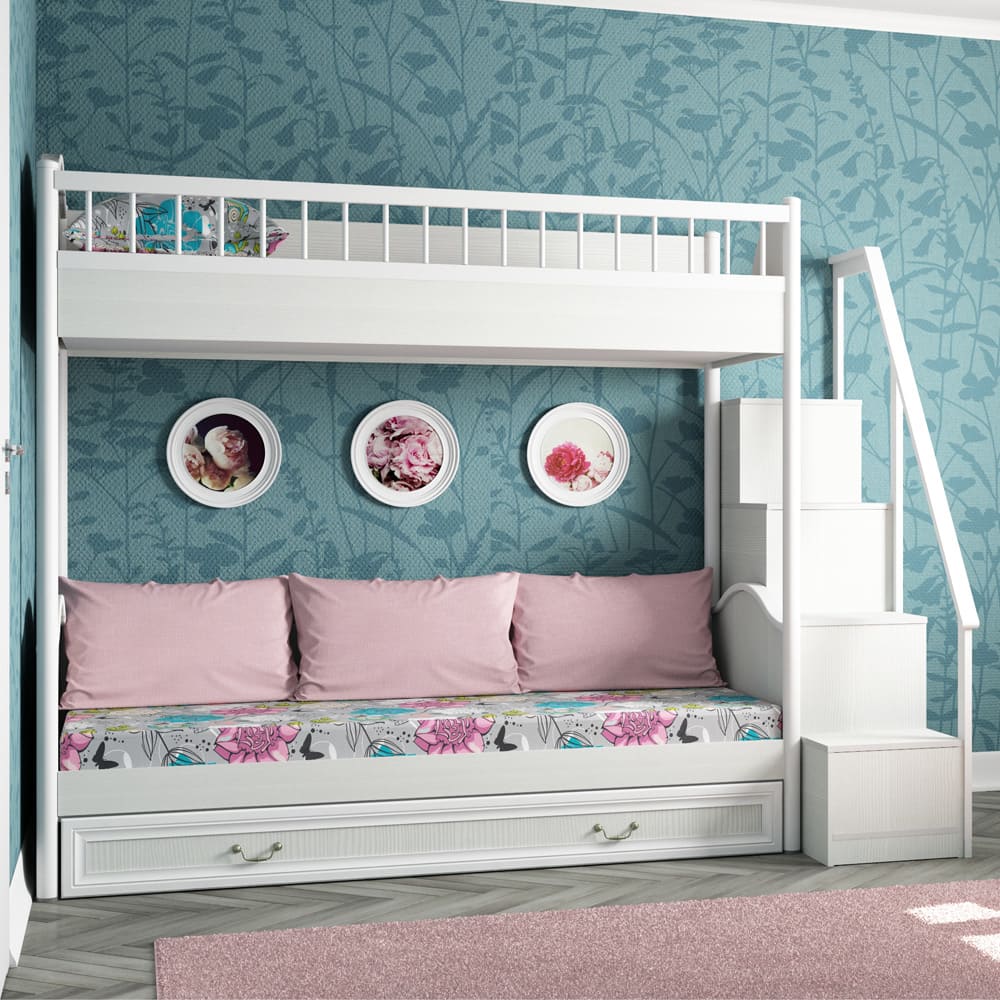 Детские двухэтажные кровати для девочек