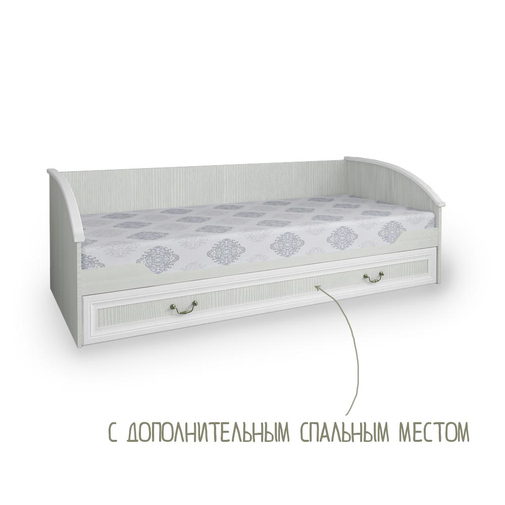 Кровать нижняя с дополнительным спальным местом