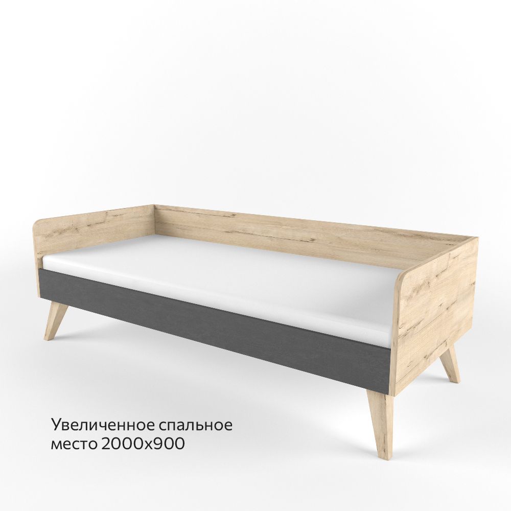 Кровать большая «2+2» серая