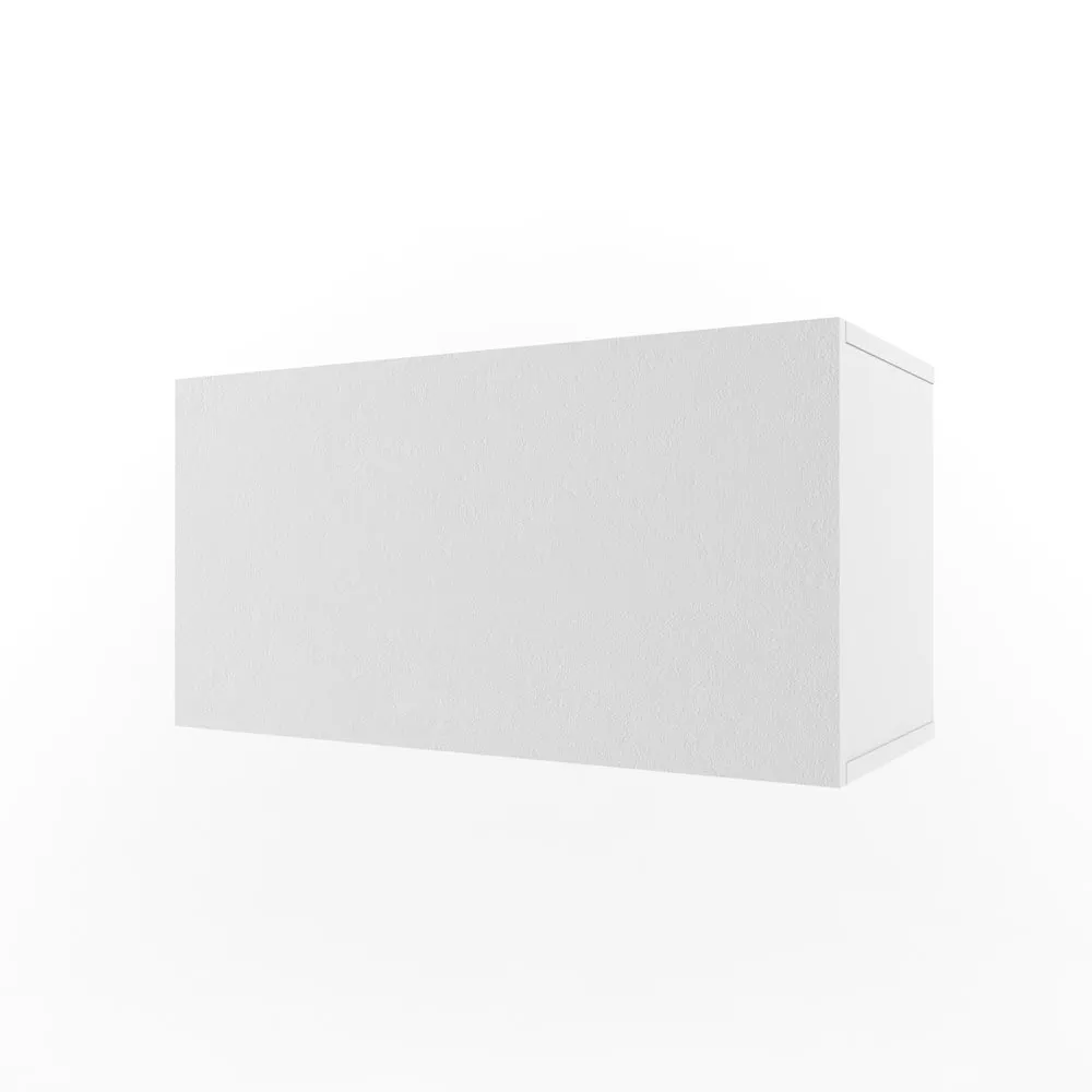 Полка 2 Куба с фасадом белая